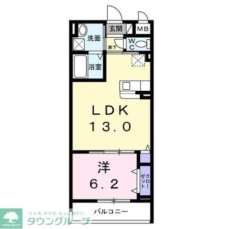 アリーサコート セントの物件間取画像